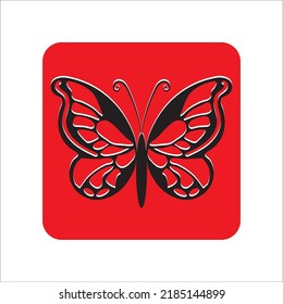 Butterfly logo design illustration template web