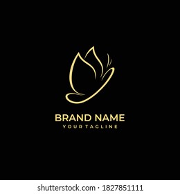 Butterfly oder Vogel Logo Design mit dem ersten J-Brief. Emblem-Vorlage für Branding, Design-Elemente. Unterschreiben, Etikettieren, Identität, Abzeichen für die Marke Business. Vektorgrafik
