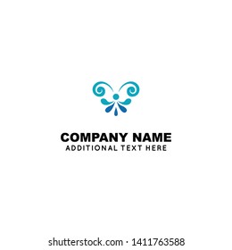 Butterfly logo design inspiration. Vector template for any purpose logo, labels, badges, stickers or icons. 
