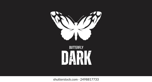 Butterfly logo design for metal music band