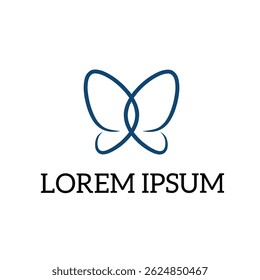 butterfly logo design. minimalist butterfly logo. butterfly line design.