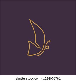 Butterfly Logo Design with modern concept. Icon butterfly vector template