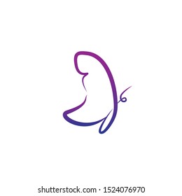 Butterfly Logo Design with modern concept. Icon butterfly vector template