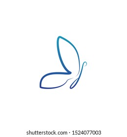 Butterfly Logo Design with modern concept. Icon butterfly vector template
