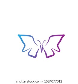 Butterfly Logo Design with modern concept. Icon butterfly vector template