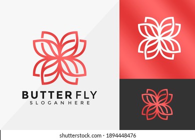 Butterfly Logo Design, Modern Logo Designs Vector Illustration Template