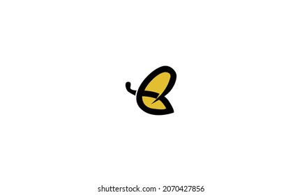 DISEÑO DE LOGOTIPO DE MARIPOSA CON EFECTO ESPACIAL NEGATIVO PARA USO ILUSTRATIVO
