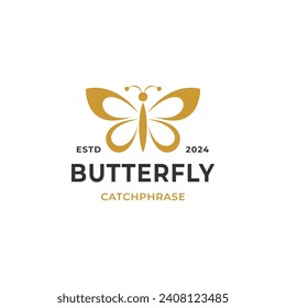 Butterfly logo design, perfect for spa, cosmetic, salon and the like