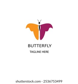 butterfly logo design set vector set colorful butterfly design