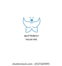 butterfly logo design set vector set