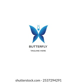 butterfly logo design set vector set colorful butterfly design