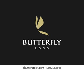 Butterfly logo design. Simple modern logo vector. Flat style symbol
