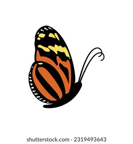 butterfly logo design is simple and modern suitable for Merk, and merchandise