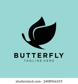 Butterfly Logo Design. Simple and Modern. Vector illustration