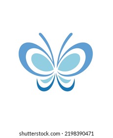 Butterfly Logo Design Stylish Line Art Stock Vector (royalty Free 