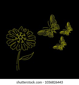 butterfly logo design template