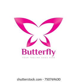butterfly logo design template