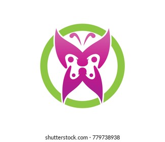 Butterfly logo design template