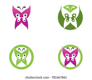 Butterfly logo design template