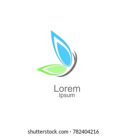 butterfly logo design template