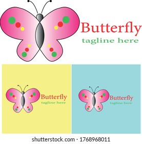 butterfly logo design template for all kinds of use