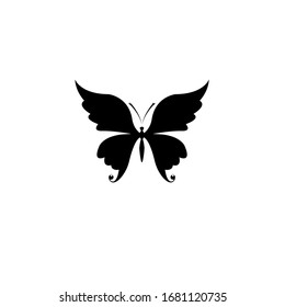 Butterfly logo design template inspiration, vector illustration
