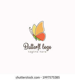 butterfly logo design template vector 