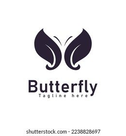 Butterfly logo design template vector illustration