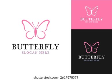 Butterfly logo design template vector illustration