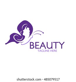 Butterfly logo design template. Vector illustration.