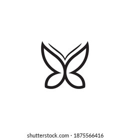 Butterfly logo design templates, beauty logo icon 