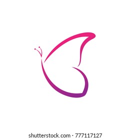 Butterfly logo design vector