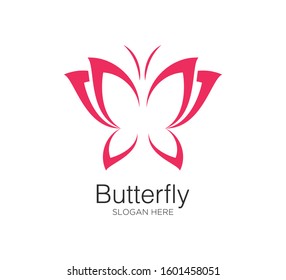 butterfly logo design vector concept