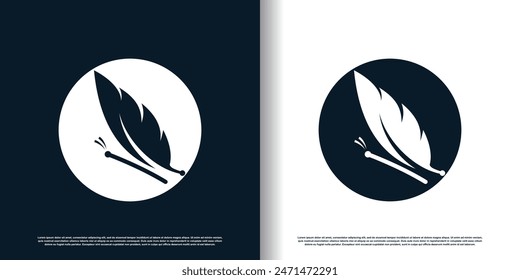 Vector de diseño de logotipo de mariposa con concepto abstracto creativo