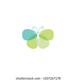 Butterfly logo design vector element