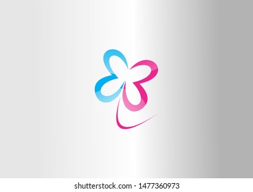 butterfly logo design. vector illustration butterfly