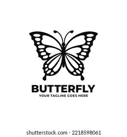 Butterfly logo design vector illustration