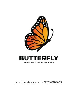 Butterfly logo design vector illustration