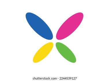 Butterfly logo design, Vector illustration