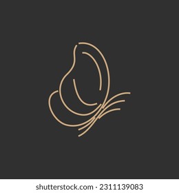 Butterfly  logo design vector illustration