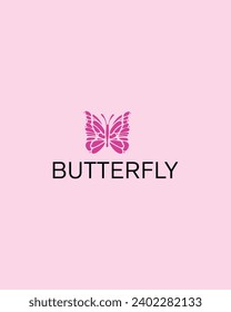 Butterfly logo design vector illustration