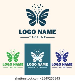 Butterfly logo design vector illustration
