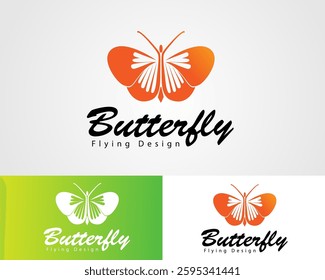 Butterfly logo design vector illustration