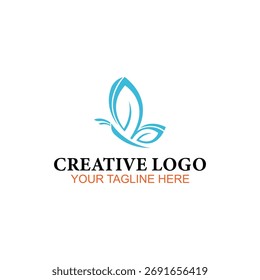 Diseño del logotipo de la mariposa, logotipo del Vector, diseño del logotipo de la ilustración