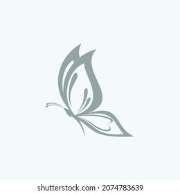 imagen vectorial de diseño de logotipo de mariposa