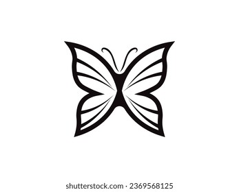 butterfly logo design vector inspiration. butterfly vector logo