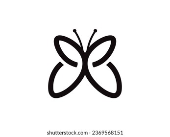 butterfly logo design vector inspiration. butterfly vector logo