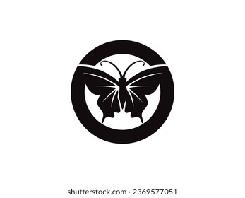 butterfly logo design vector inspiration. butterfly vector logo simple