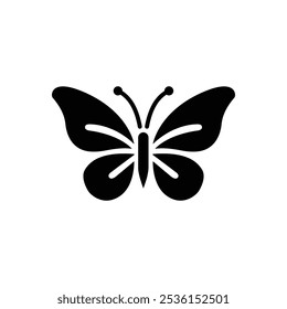 Butterfly logo design vector silhouette illustration. A sleek and minimalist butterfly logo. Perfect for modern brand icon