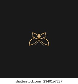 Butterfly logo design vector with Simple Minimalist exclusive design inspiration
